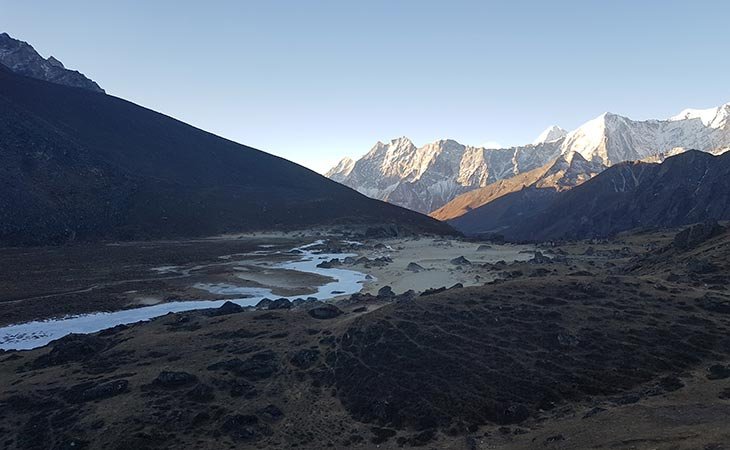 Himalayan view from Pheriche Everest