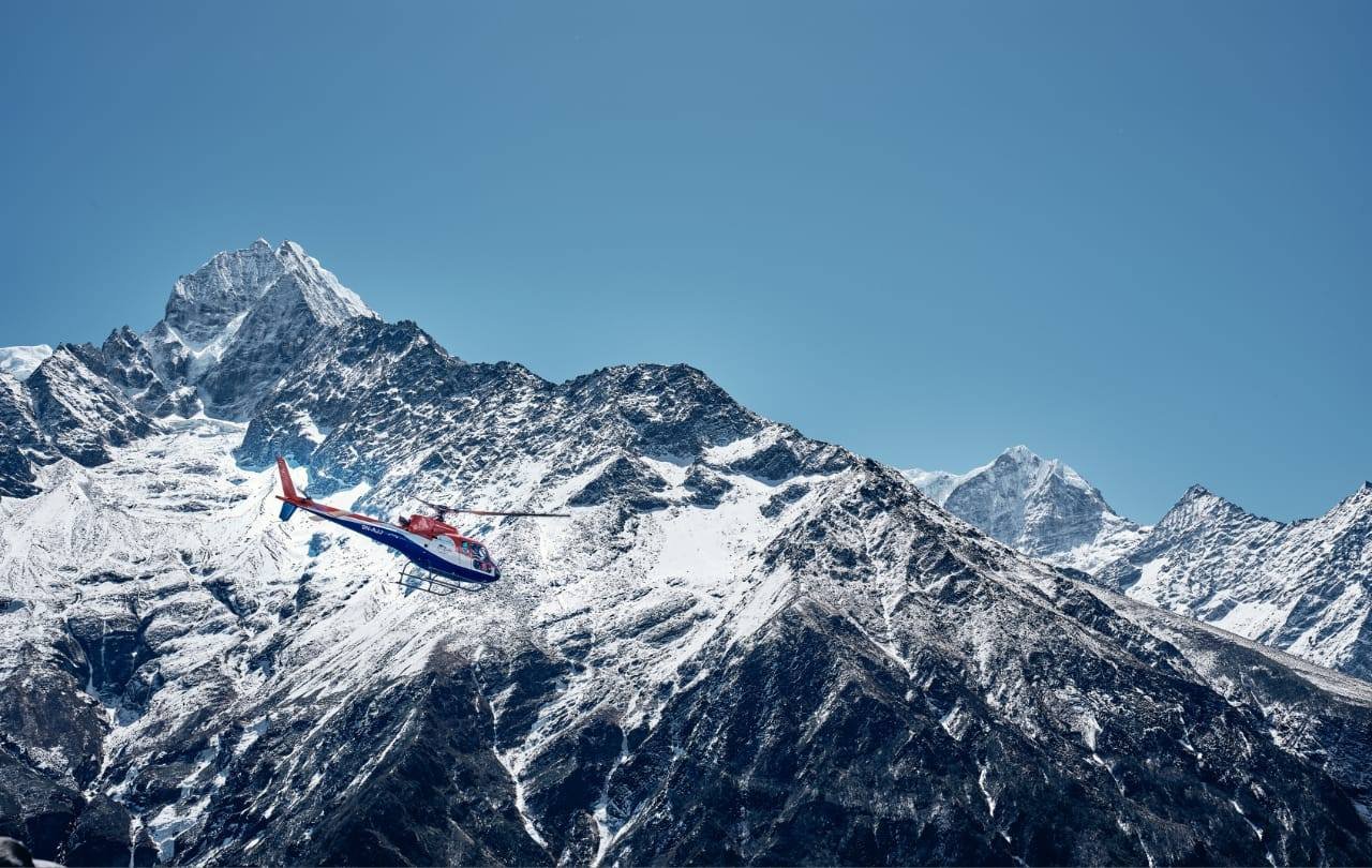 flying to Everest