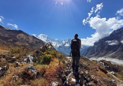 Enjoying Mt Manaslu