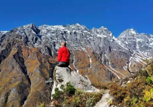 How much does trekking cost in nepal? (a realistic 2026 budget). 1 How much does trekking in Nepal cost — trekker viewing the Himalayan mountains